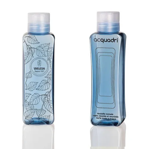 Gourde personnalisable 50cl bleue française - Impression 1 couleur