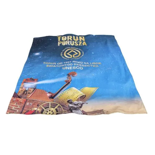 Couverture Publicitaire Personnalisée - Polaire Imprimée sur Mesure