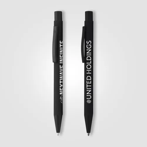 Stylo Bille Noir Mat Gravure Laser Miroir - Édition Prestige