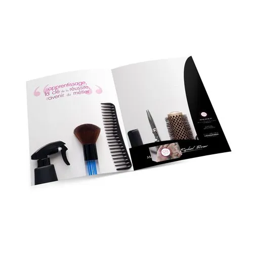 CHEMISE A RABATS DROITS 217 X 305 mm - COUVERTURE 380g SATIMAT QUADRI RECTO - SANS PELLICULAGE