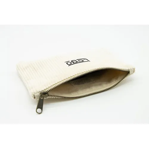 Pochette Zippée Velours Côtelé Bio - Personnalisable Taille S