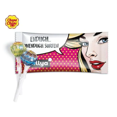 MINI CHUPA CHUPS dans un sachet personnalisable