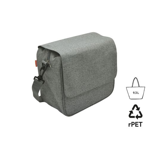 Besace isotherme éco-responsable pour bento - RPET gris chiné