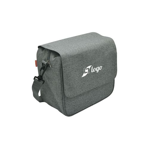Besace isotherme éco-responsable pour bento - RPET gris chiné