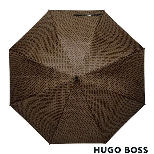 Parapluie Canne Monogramme Camel Personnalisable - Format Grand Luxe