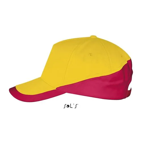 Casquette Bicolore 5 Panneaux Personnalisable - Coton Brossé Premium