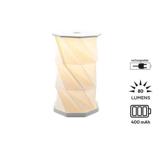 Lanterne LED Pliable Personnalisable - Design Origami Rechargeable