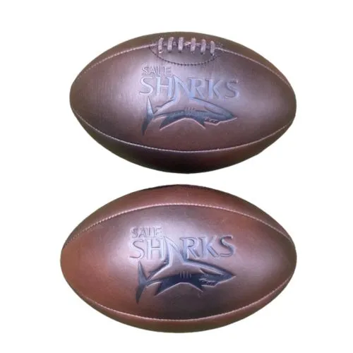 Ballon Vintage Personnalisé Rugby & Football - Cousu Main