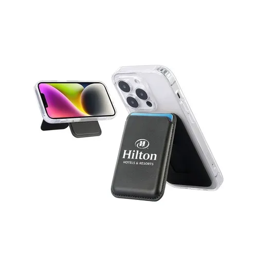 Portefeuille MagSafe Personnalisable avec Support et Porte-Cartes