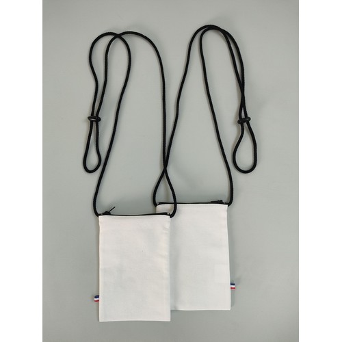Pochette Téléphone Bandoulière Coton 100% Personnalisée Made in France