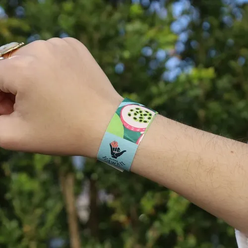 Bracelet d'Identification Tyvek 25mm Personnalisé par Sérigraphie