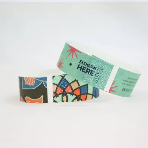 Bracelet d'Identification Tyvek 25mm Personnalisé par Sérigraphie