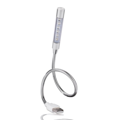Lampe USB à Bras Flexible Personnalisable - 6 LED