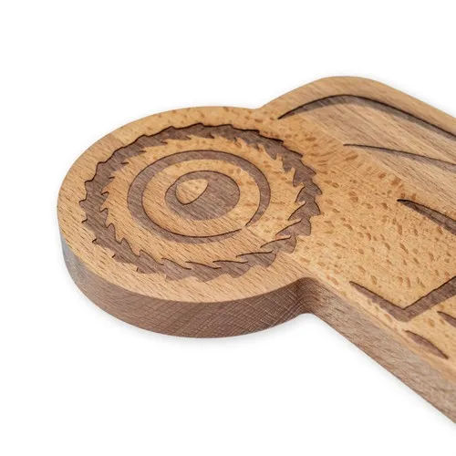 Planche à servir tracteur en hêtre 35x25 cm personnalisable