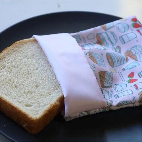 Étui réutilisable pour sandwich personnalisable par sérigraphie