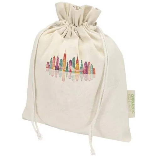 Sac Cadeau Coton Bio OCS 140g/m² 30x25cm - Personnalisable