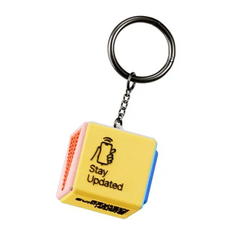 Porte-clés PVC personnalisé avec option puce NFC - Dès 100 ex.