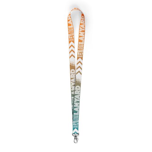 Lanyard Polyester Sublimé Recto-Verso - Personnalisation Quadri