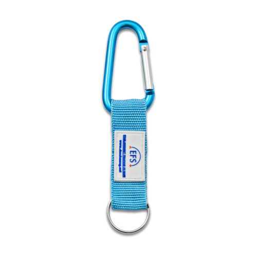 Porte-clés Mousqueton Aluminium 60mm - Gravure Laser Incluse