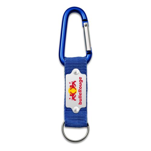 Porte-clés Mousqueton Aluminium 60mm - Gravure Laser Incluse