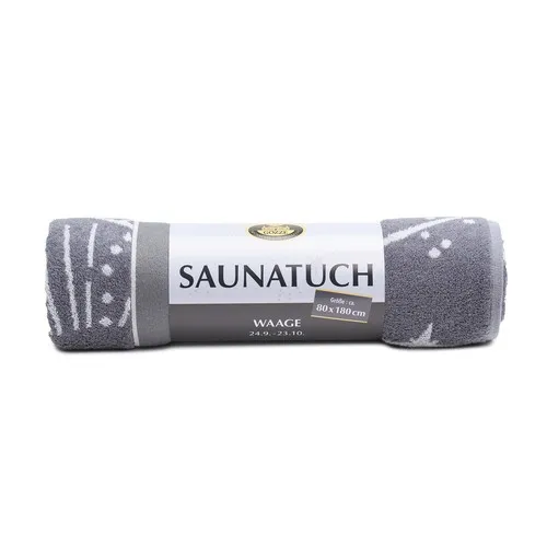 Serviette de sauna personnalisable - Sérigraphie premium anthracite