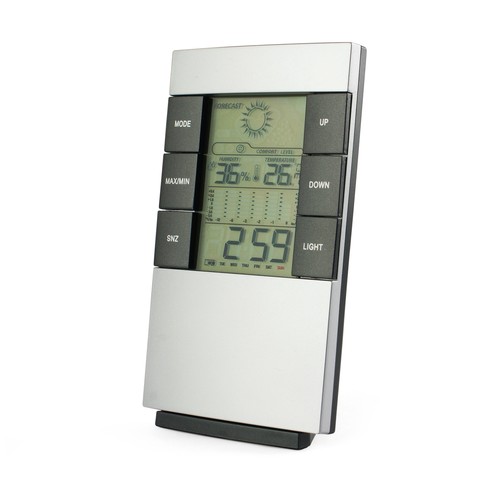 Station Météo Multifonction Personnalisable avec Horloge et Réveil
