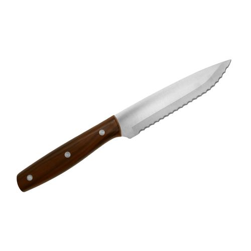 Couteau à steak personnalisable ABS imitation bois - Lame inox 11cm