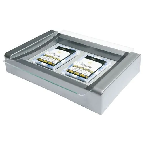 Ramasse-monnaie lumineux LED personnalisable avec compartiment produit