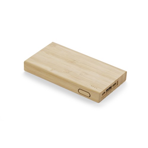 Powerbank Bambou 8000 mAh Personnalisable - Objet Publicitaire Écolo