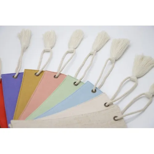 Marque-page Coton Bio GOTS Personnalisable - Fabrication Éthique