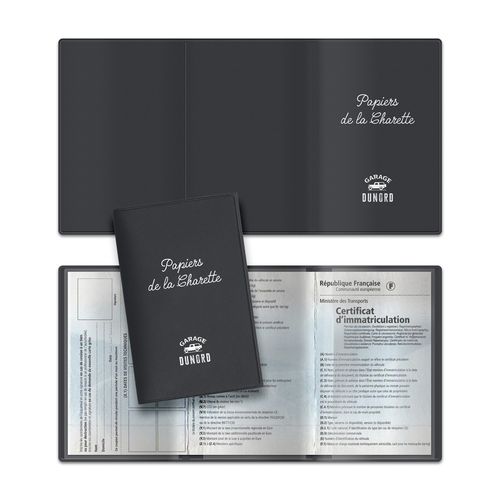 Porte Carte Grise 3 Volets PVC Recyclé Personnalisable