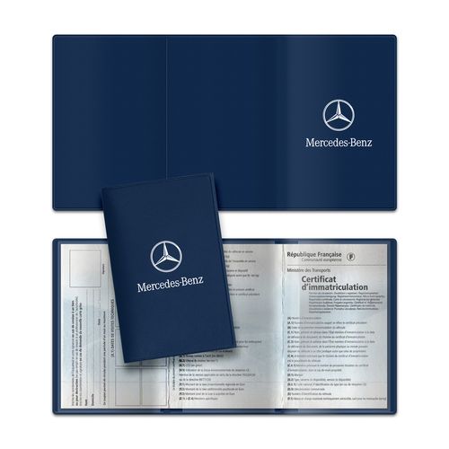 Porte Carte Grise 3 Volets PVC Recyclé Personnalisable