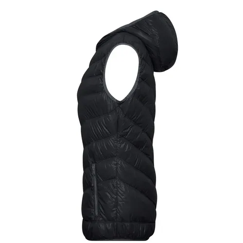 Bodywarmer duvet à capuche femme