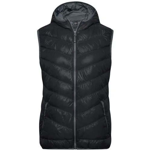 Bodywarmer duvet à capuche femme