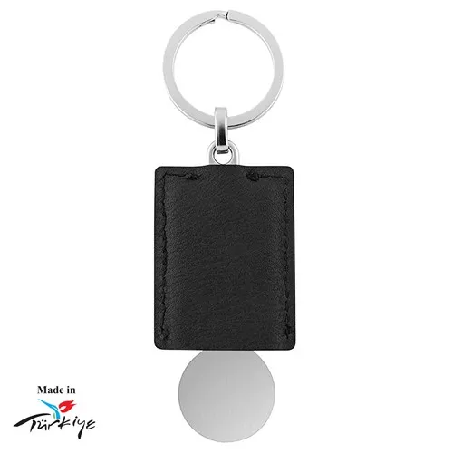 Porte-clés Jeton Chariot avec Emplacement Tracker - Finition Carbone