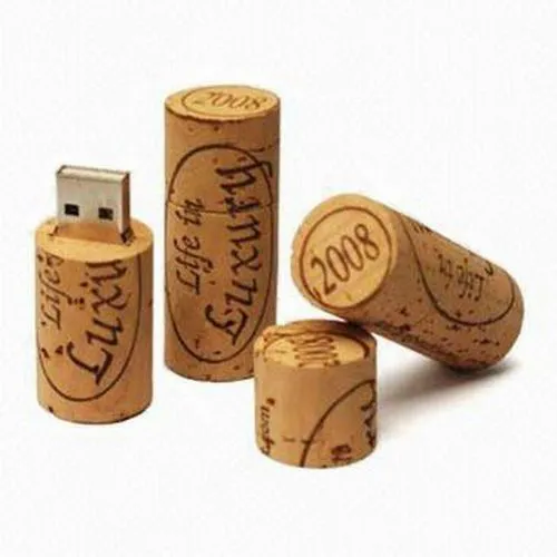 Clé USB Bouchon de Vin en Liège Personnalisable