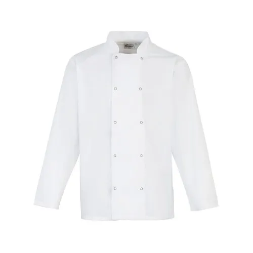 Veste de Chef à manches longues à devant pressioné