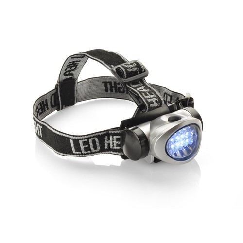 Lampe Frontale LED 8 Diodes Personnalisable - Cadeau Entreprise