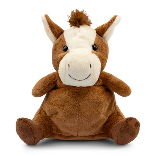 Cheval en Peluche Personnalisable avec Ventre Imprimable - 15 cm