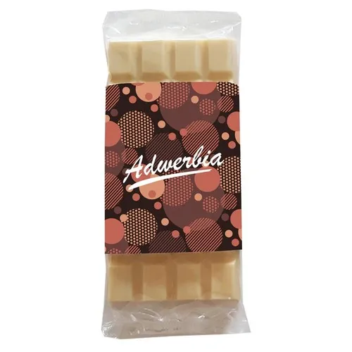 Barre de chocolat avec banderole individuelle imprimée