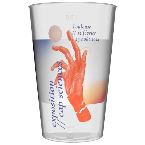 Gobelet réutilisable personnalisé 50cl Pinte - Impression Digital Saver