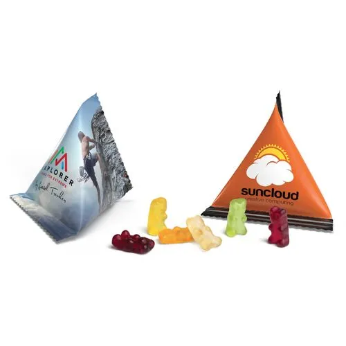 MINI TETRAEDRE gommes de fruits gélifiés formes personnalisables gommes de fruits gélifiés formes oursons gommes de fruits gélifi és formes standards