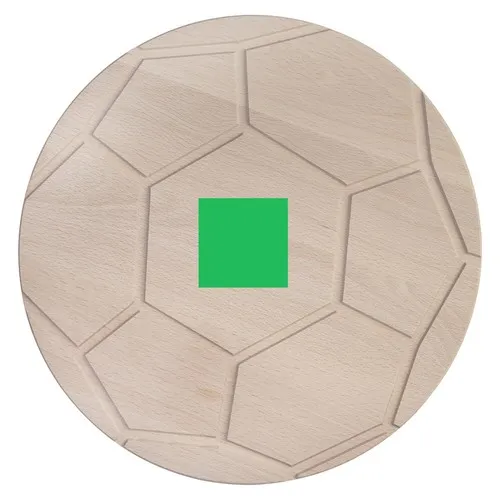 Planche à Servir Football en Hêtre Personnalisable ⌀ 26 cm