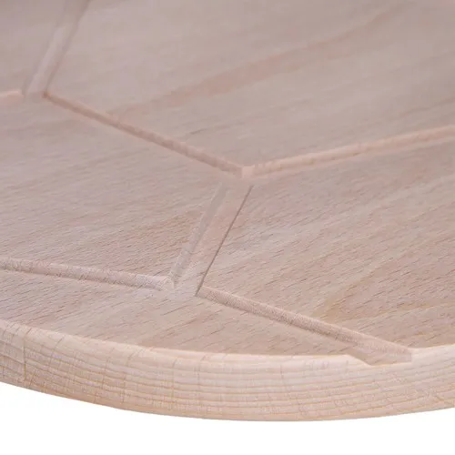 Planche à Servir Football en Hêtre Personnalisable ⌀ 26 cm