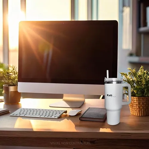 Lot de 2 Mugs Isothermes Personnalisables en Sérigraphie