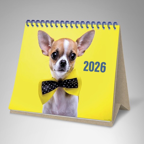 Calendrier de Bureau Wire-o Personnalisé - Papier Recyclé