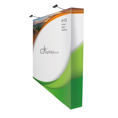 Mur d'Image Pop-Up Aimanté Courbe 4x3 Modules avec Valise