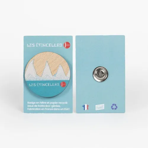 Badge Tourond aimant taille L imprimé avec carte standard