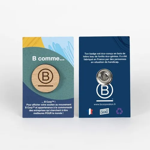 Badge Tourond aimant taille M gravé avec carte standard