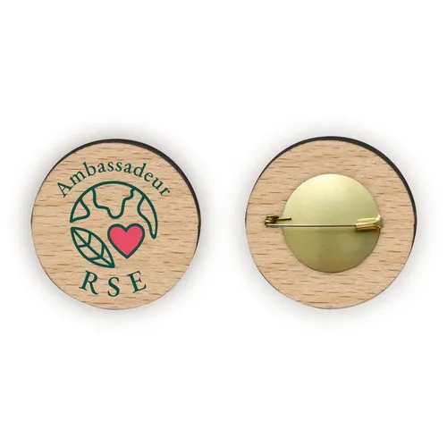 Badge Tourond broche taille L imprimé sans carte